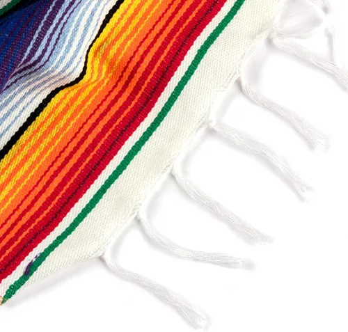 Miniatura 7 de Camino de mesa mexicano, paquete de 12 unidades, 14 x 84 pulgadas, decoración de fiesta temática mexicana para fiesta del Cinco de Mayo, Serape