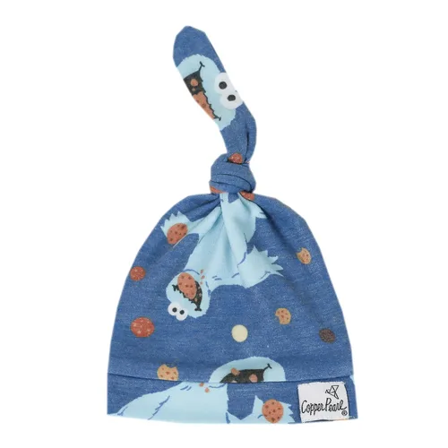 Miniatura 16 de Copper Pearl Gorro de bebé con nudo superior, elástico, suave, súper Grover