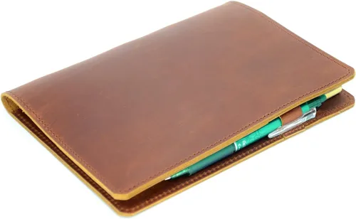 Miniatura 3 de JJNUSA Funda de cuero compatible con tops The Legal Pad Writing Pads de 5 x 8 pulgadas, regla legal, cuadernos envejecidos funda de cuero genuino A5