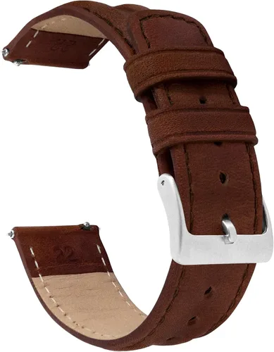 Miniatura 12 de Barton Racing & Rally Horween - Correas de cuero con barras de resorte de liberación rápida integradas, longitud estándar para muñecas de 5 a 8