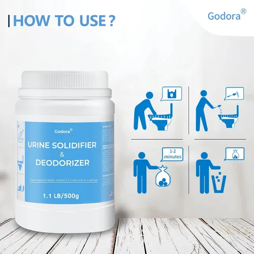Miniatura 5 de ECO-Friendly Poo Urine Gel Powder with Spoon, Fast-Absorbing Camping Toilet Chemicals, Rapidly Biodegradable Eco Gel for Portable Toilet, for