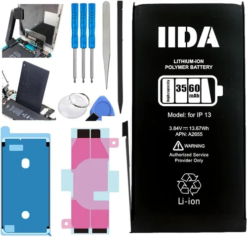 Miniatura 11 de IIDA Kit de reemplazo de batería para iPhone 11 con adhesivo de pantalla mejorado de alta capaicidad 3500 mAh real y capacidad completa 0 ciclos kit