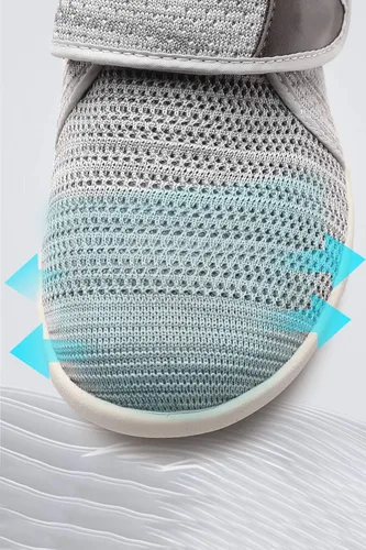 Miniatura 4 de ZUMEIJIA Zapatos diabéticos para mujer zapatos casuales ajustables zapatos anchos para ancianos pies hinchados antideslizantes amortiguación de aire