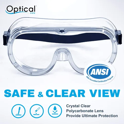 Miniatura 6 de Gafas de seguridad registradas por la FDA, antivaho que se adaptan sobre las gafas, resistentes a los arañazos, laboratorio, ciencia, química