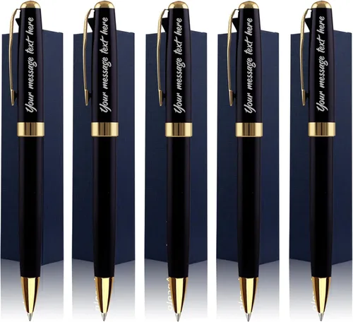 Miniatura 17 de Ancolo Bolígrafos de Promoción Personalizados - Regalo Publicitario de Negocios Juego de Escritura de Oficina - Grabado con Tu Mensaje Nombre
