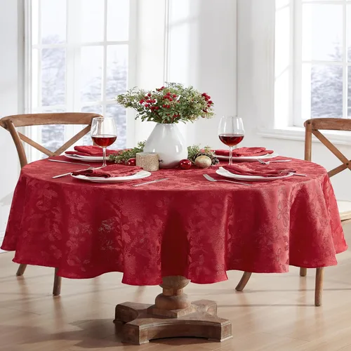 Miniatura 20 de Manteles y servilletas navideños de Carol Damasco sin suelo de hierro Rojo