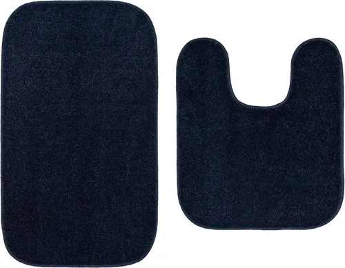 Miniatura 120 de Garland Rug Gramercy - Alfombra de baño rectangular lavable de polipropileno de felpa de 20 x 34 pulgadas, color azul lavabo, suave, absorbente