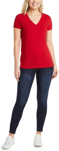 Miniatura 6 de Nautica Camiseta de algodón elástico súper suave con cuello en V para mujer