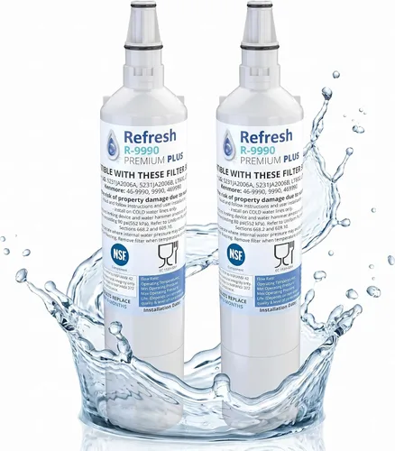 Miniatura 4 de Refresh Plus R-9990 Reemplazo para LG 5231JA2006A, 5231JA2006B, LT600, LT600P también se adapta a Kenmore 46-9990, 9990, 469990 filtro de agua