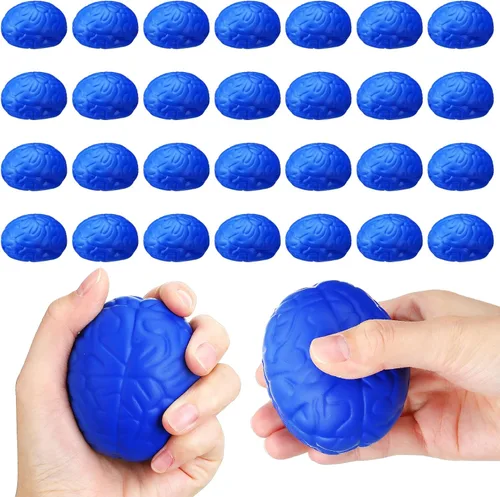 Jenaai Pelota antiestrés para el cerebro de Halloween, 2.76 pulgadas, de poliuretano, para ejercicio, muscular, para ejercicio, divertido alivio del