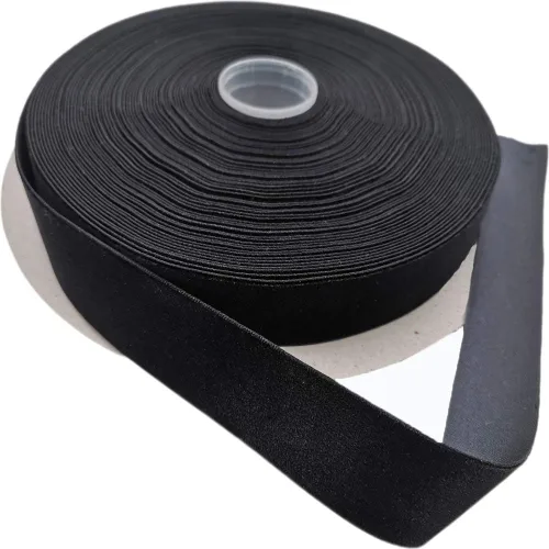 Miniatura 3 de Cinta de terciopelo de nailon de una sola cara, carrete de 1 pulgada x 25 yardas (negro)