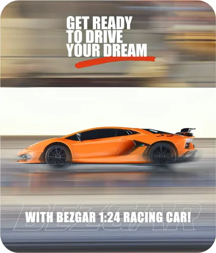 Miniatura 6 de BEZGAR Auto a control remoto con licencia RC, auto de juguete Lambo a escala 1:24 para niños, modelo Lambo Aventador SVJ a control remoto eléctrico