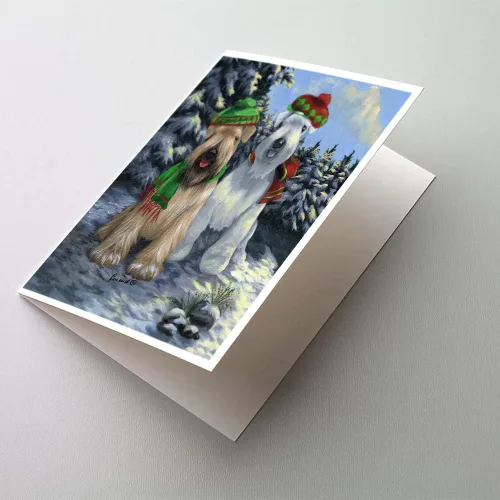 Miniatura 292 de Caroline's Treasures PPP3013GCA7P - Tarjetas de felicitación y sobres para mascotas de Basset Hound Teacher, paquete de 8 tarjetas en blanco