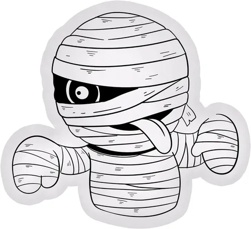 Miniatura 8 de Almohada de fantasma, relleno de almohada suave con forma de decoración para dormitorio, sala de estar, habitación de niños, sofá, oficina