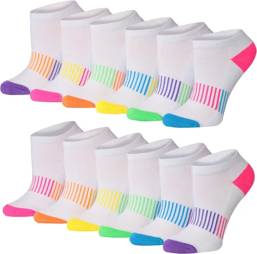 Miniatura 48 de Tipi Toe Women’s 12 Pack Cushioned Low Cut Socks – Breathable, Moisture-Wicking Athletic Comfort for Running & Daily Wear