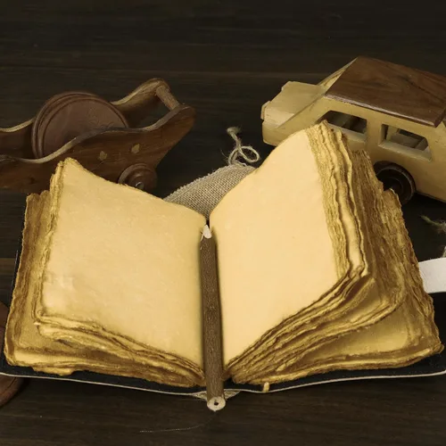 Miniatura 6 de Libro de Hechizos en Blanco de las Sombras Diario con Cierre de Cerradura Celestial Diario de Cuero Vintage Hecho a Mano con Impresión de Fases
