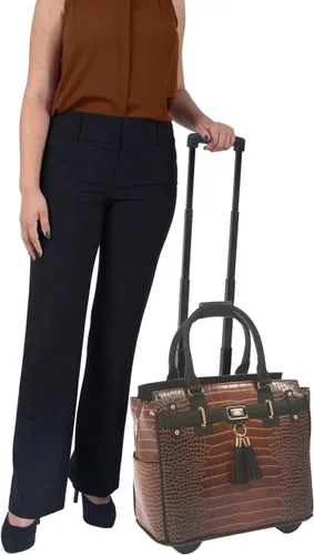 Miniatura 2 de JKM and Company Computer iPad, Laptop Tablet Rolling Tote Bag Briefcase Carryall Bag