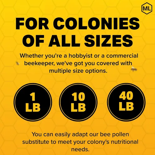 Miniatura 4 de Mann Lake Suplemento Pro Health para alimentación de abeja, sustituto del polen de abeja, aumenta la fuerza de la colmena con fórmula antifúngica