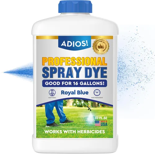 Miniatura 9 de Adios! Marcador profesional de tinte en aerosol azul, (16 onzas), indicador para el cuidado del césped y el césped, seguro para mezclar