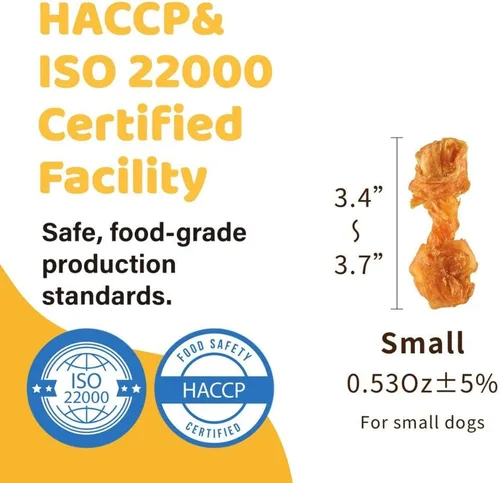 Miniatura 3 de iPaw - Tendón de pavo para perros, paquete de 10 piezas, ingredientes de EE. UU., hipoalergénico, natural al 100%, apto para consumo humano