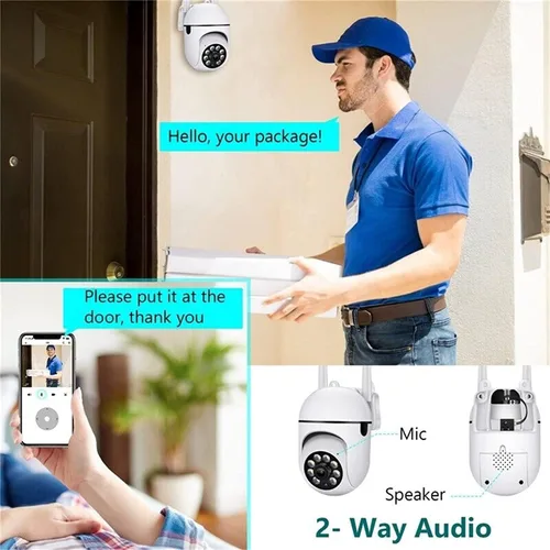 Miniatura 4 de Cámaras de seguridad para exteriores, cámaras WiFi de 2.4 GHz y 5G para seguridad en el hogar, cámaras de vigilancia domo 1080P, visión de 360°