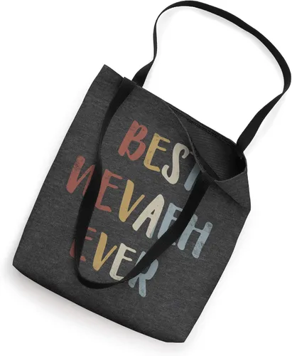 Miniatura 2 de Best Nevaeh Ever Retro Vintage Name Gift Dark Heather Gray Tote Bag