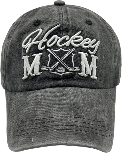 Miniatura 3 de Waldeal Gorra de béisbol ajustable para mujer con bordado para mamá de hockey