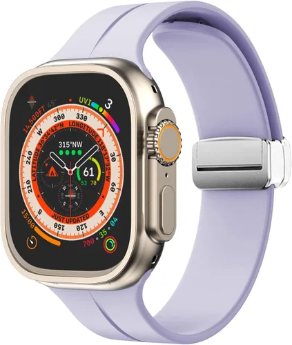 Miniatura 22 de Banda magnética compatible con Apple Watch de 38mm 40mm 41mm 42mm 44mm 45mm 46mm 49mm, mujeres y hombres, correa deportiva de silicona compatible