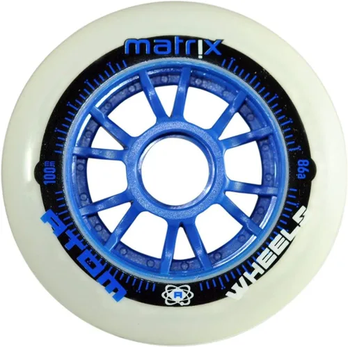 Miniatura 5 de Atom Pro Fitness 3x125 - Paquete de patines en línea para exteriores (talla 13 EE. UU., ruedas verdes, Striker 11.8/0.118x4.921 in)
