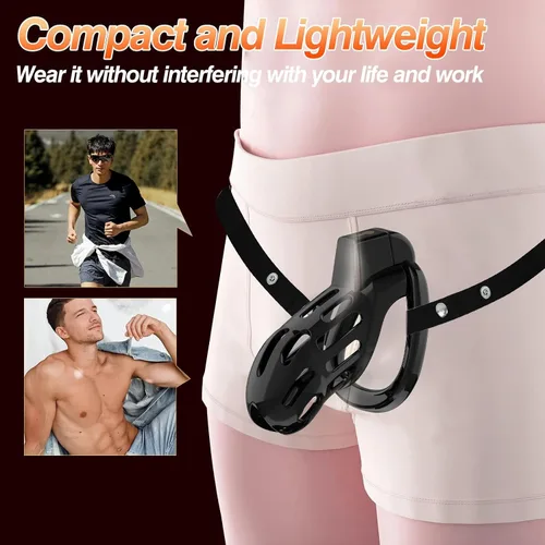 Miniatura 4 de Jaula de castidad masculina, dispositivo de castidad grande para hombre, ejercicio de pene, equipo de bondage SM y accesorios, juguetes sexuales