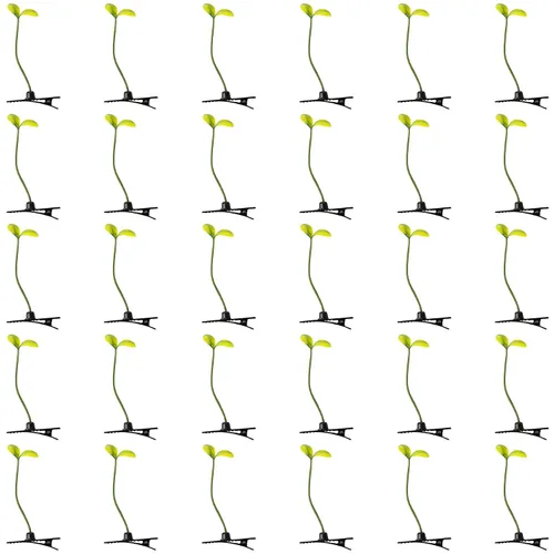 Miniatura 8 de Framendino, Paquete de 10 pinzas divertidas para el pelo de brotes de frijol, pasador de hierba para mujeres y niñas