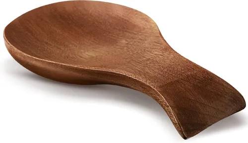 Miniatura 10 de Patelai Soporte para cucharas de madera de acacia para estufa, soporte de bambú para soporte de espátula para cocina, soporte para cuchara
