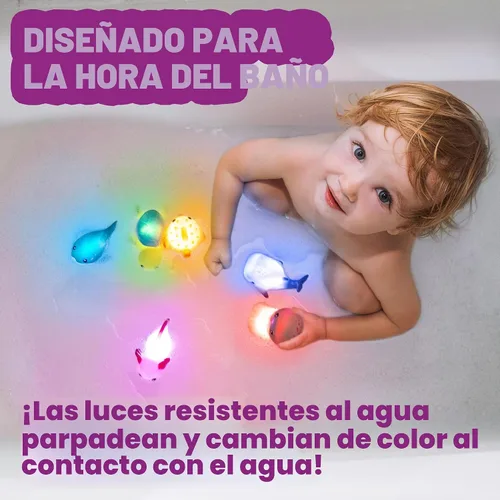 Miniatura 2 de Tub Works® Under the Sea™ Light Up Bath Toys, 6 Pack Water-Activated Light Up Toys Flash & Change Color Easy-Grip Baby & Toddler Bath Toys