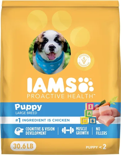 Miniatura 10 de IAMS Proactive Health - Alimento prémium para cachorros de raza grande, para perros grandes, bolsa de 15 libras