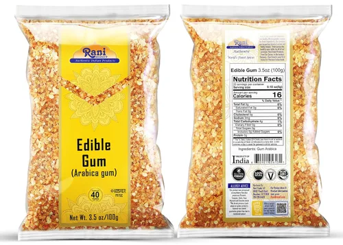Miniatura 2 de Rani - Goma de mascar comestible entera (goma arábica) 3.5 onzas (3.53 oz) ~ Todo natural, sin sal Vegano Sin colores Apto para gluten Sin