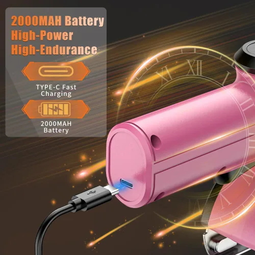 Miniatura 6 de KOMAX Tijeras eléctricas inalámbricas, cortador de cartón de 4 V con 3 cuchillas, batería recargable de 2000 mAh, caja de almacenamiento, tijeras