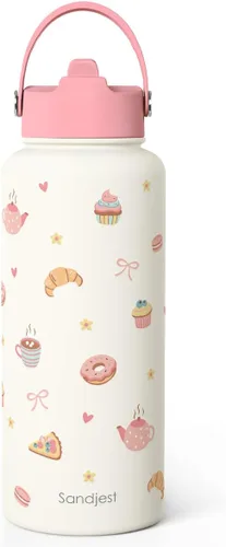 Miniatura 22 de Regalos cristianos para mujeres, botella de agua inspiradora de acero inoxidable de 32 onzas con aislamiento con tapa, regalos religiosos para mamá