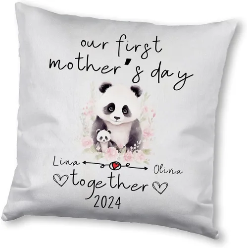 Miniatura 8 de Mother's Day Panda, Personalised Pillow Case Decor for Home, Present for Mom, Grandmother, for Her
