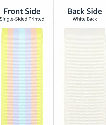 Miniatura 3 de LGBTQ Rayas LGBTQ Impreso 7/8 Pulgadas Cinta Grosgrain Blanca Gay Pride Cheer 10 Yardas