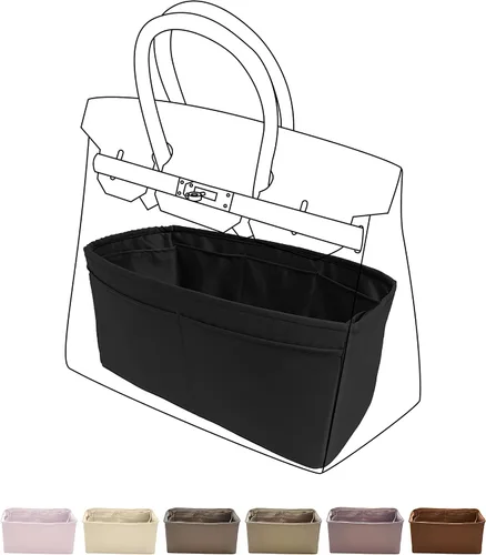 DGAZ Organizador de bolso, sedoso y suave, seda, bolso de mano de lujo en moldeadores de bolsa, para mujer, se adapta a bolsas Birkin 25303540