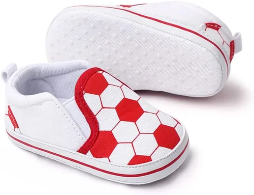 Miniatura 4 de Unsex - Zapatos de lona para niños y niñas, zapatos para primeros pasos, antideslizantes, suela suave, zapatos planos para niños pequeños