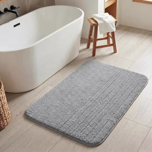 Miniatura 83 de GRANNY SAYS Alfombras de baño antideslizantes, lavables, extra suaves y absorbentes de agua para baño, alfombra de baño peluda de felpa, alfombra