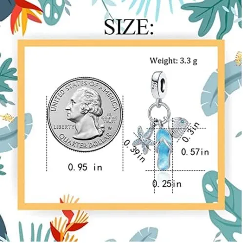 Miniatura 4 de DWJSu Pantuflas de playa con diseño de estrella de mar y concha de mar para niñas y mujeres