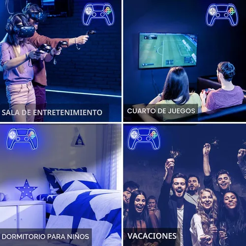 Miniatura 6 de Letrero de Neón para Gamers, Letrero de Neón LED con Forma de Gamepad para Decoración de Cuarto de Gamer, Letrero de Neón Gaming para Decoración