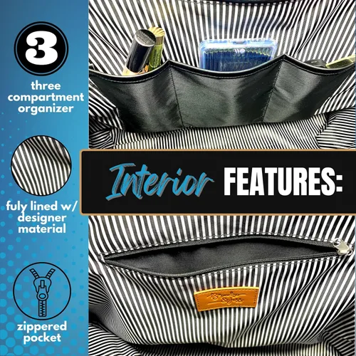 Miniatura 31 de Brooke & Jess Designs Bolso de mano para la abuela – Bolso de lona resistente con cremallera y bolsillo interior para la abuela para uso diario