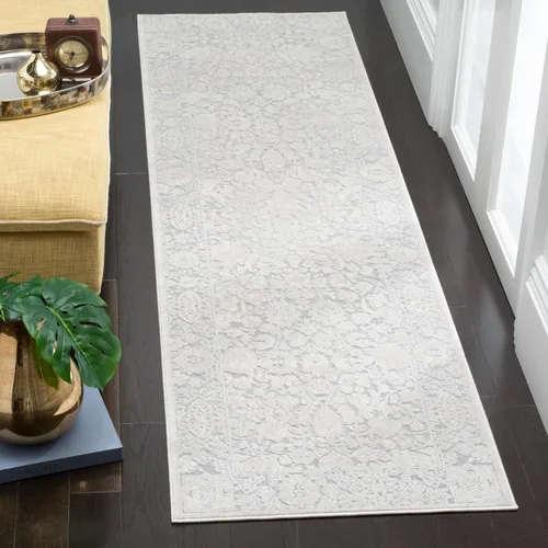 Miniatura 13 de SAFAVIEH Alfombra 8x10 - Colección Reflection - Grande - Gris Claro y Crema, Sin Desprendimiento y Fácil Limpieza, Ideal para Sala de Estar, Gris