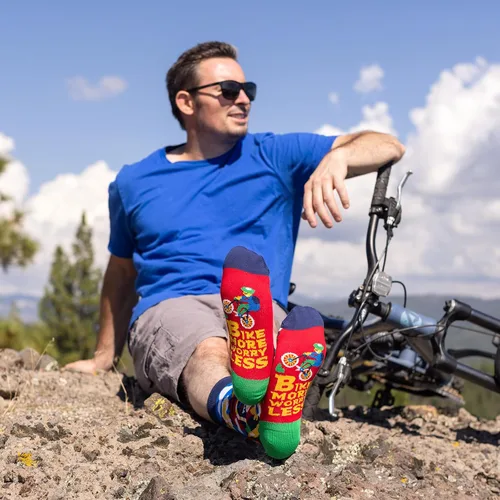 Miniatura 6 de Lavley Calcetines divertidos para amantes de las actividades al aire libre y más, regalos novedosos para hombres, mujeres y adolescentes