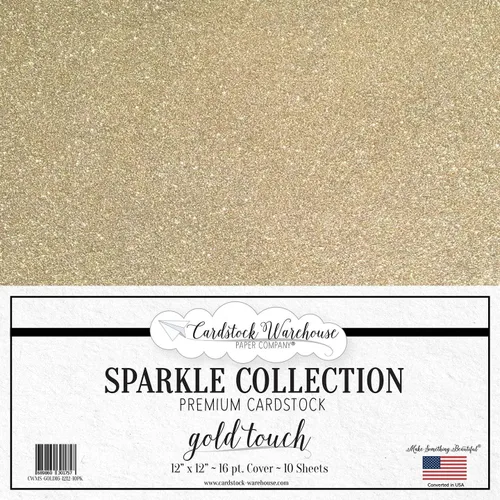 Miniatura 13 de Cardstock Warehouse Sparkle Gold Touch Glitter - 8.5 x 11 pulgadas - 16 Pt. / 280 Gsm Premium Cardstock Paper - 10 hojas Toque dorado