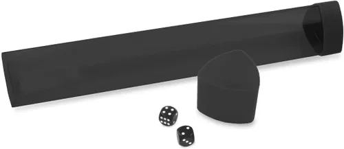 Miniatura 5 de BCW Tubo rojo para tapete de juego con tapa de dados Incluye 2 dados gratis Diseño triple ovalado que evita que rueden Tapa de gran