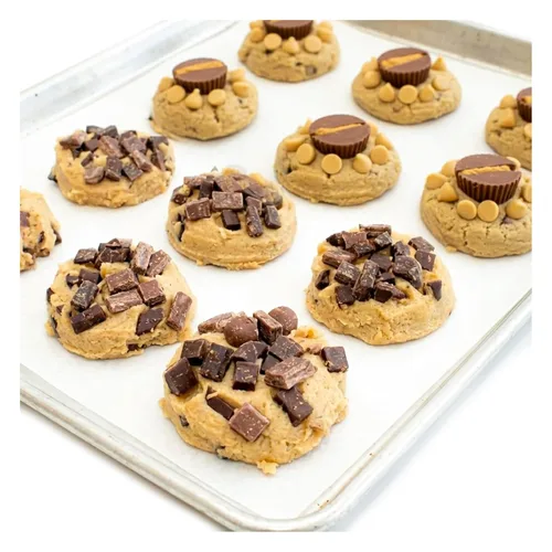 Miniatura 20 de David's Cookies - Masa congelada de galletas con trozos de chocolate y avena con pasas, premoldeada, 96